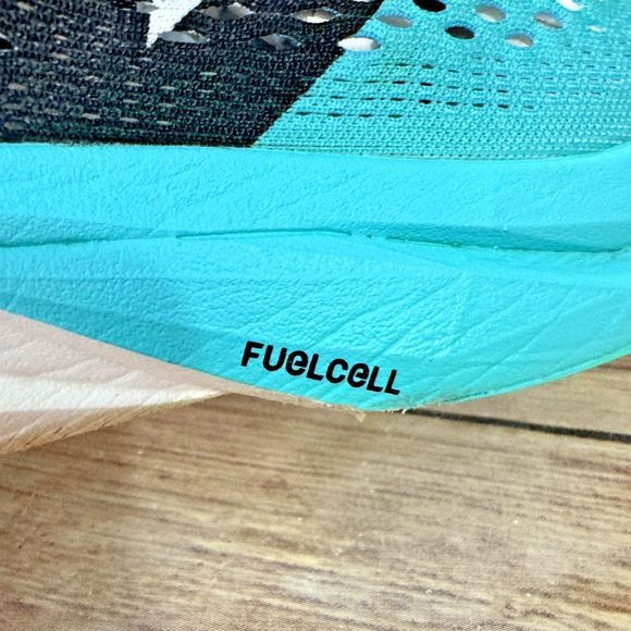 New Balance Womens FuelCell SuperComp Pacer V2 White Turquoise Running Shoes 9 - Picture 14 of 16